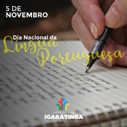 05/11: Dia Nacional da Língua Portuguesa