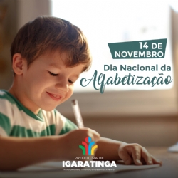 14/11: Dia Nacional da Alfabetização