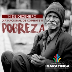 14/12: Dia Nacional de Combate à Pobreza