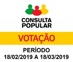 CONSULTA POPULAR Nº 1, DE 15 DE FEVEREIRO DE 2019.