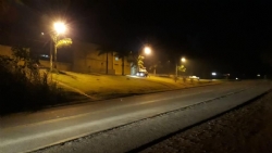 Iluminação pública no trevo de acesso ao Distrito de Antunes