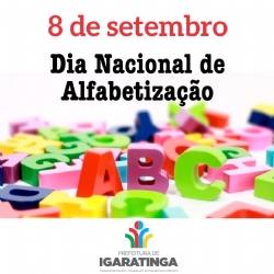 08/09: Dia Nacional de Alfabetização