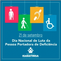21/09: Dia Nacional de Luta da Pessoa Portadora de Deficiência