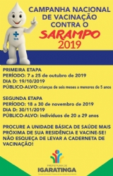 CAMPANHA NACIONAL DE VACINAÇÃO CONTRA O SARAMPO 2019