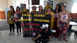 ESF José Augusto Guimarães e Chefe de Seção de Esporte e Turismo realizam ação de saúde sobre a dengue no CEIM Padre Adriano Tourinho