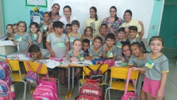 ESF Dona Maria Angélica de Jesus realiza ação de saúde na Escola Municipal Dona Maria Pinto de Mendonça