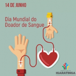 14/06: Dia Mundial do Doador de Sangue