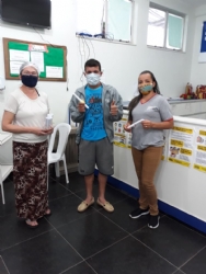 Ação de saúde do trabalhador pelas equipes de ESF Dona Maria Angélica de Jesus e José Augusto Guimarães