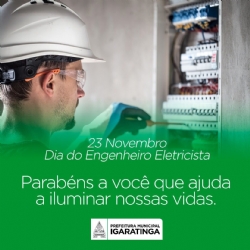 23 de Novembro - Dia do Engenheiro Eletricista.