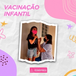 Essa semana começou a vacinação infantil em Igaratinga!  Vacine sua criança contra a Covid-19.