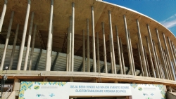 Portal de entrada do IV EMDS.
Local: Estádio Nacional de Brasília "Mané Garrincha".