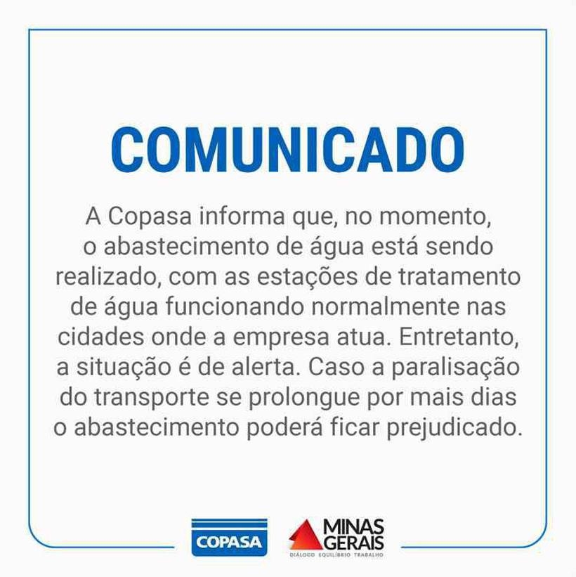 COMUNICADO COPASA