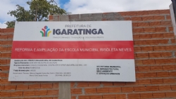 A obra de reforma e ampliação da Escola Municipal Risoleta Neves, Distrito de Antunes, segue a todo vapor. Confira as fotos!