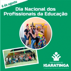 06/08: Dia Nacional dos Profissionais da Educação