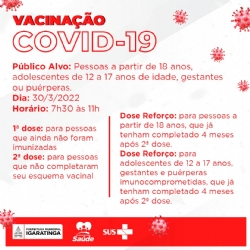 Fique atento à Vacinação - Coronavírus ainda não acabou !!!!