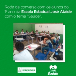 Roda de Conversa sobre SAÚDE na Escola Estadual José Ataíde
