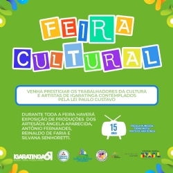 A Feira Cultural de Igaratinga, a se realizar no dia 15 de junho na E. M. Dona Maria Pinto de Mendonça