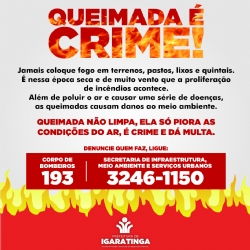 QUEIMADA É CRIME!